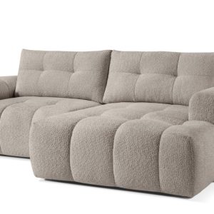 KONSIMO RAVIA Narożnik prawy z funkcją spania boucle, styl nowoczesny 751975 KONSIMO RAVIA Narożnik prawy z funkcją spania boucle, styl nowoczesny 751975