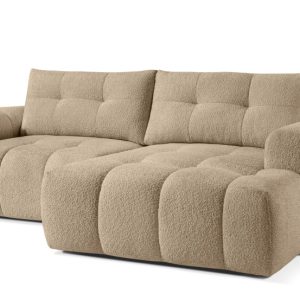 KONSIMO RAVIA Narożnik prawy z funkcją spania boucle, styl nowoczesny 751978 KONSIMO RAVIA Narożnik prawy z funkcją spania boucle, styl nowoczesny 751978