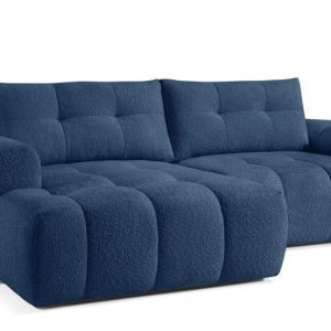 KONSIMO RAVIA Nowoczesny narożnik lewy z funkcją spania, tkanina boucle 751931 KONSIMO RAVIA Nowoczesny narożnik lewy z funkcją spania, tkanina boucle 751931