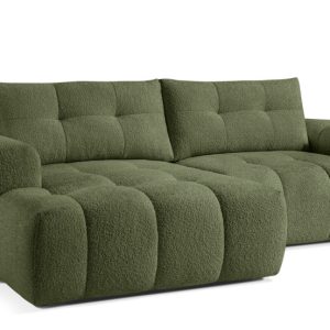 KONSIMO RAVIA Nowoczesny narożnik lewy z funkcją spania, tkanina boucle 751936 KONSIMO RAVIA Nowoczesny narożnik lewy z funkcją spania, tkanina boucle 751936