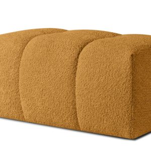 KONSIMO RAVIA Puf tapicerowany tkanina boucle, z pikowaniami, styl modern 751986 KONSIMO RAVIA Puf tapicerowany tkanina boucle, z pikowaniami, styl modern 751986