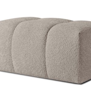 KONSIMO RAVIA Puf tapicerowany tkanina boucle, z pikowaniami, styl modern 751989 KONSIMO RAVIA Puf tapicerowany tkanina boucle, z pikowaniami, styl modern 751989