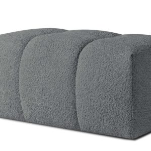KONSIMO RAVIA Puf tapicerowany tkanina boucle, z pikowaniami, styl modern 751991 KONSIMO RAVIA Puf tapicerowany tkanina boucle, z pikowaniami, styl modern 751991