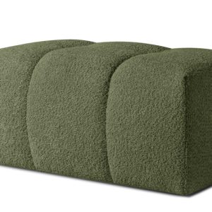 KONSIMO RAVIA Puf tapicerowany tkanina boucle, z pikowaniami, styl modern 752001 KONSIMO RAVIA Puf tapicerowany tkanina boucle, z pikowaniami, styl modern 752001