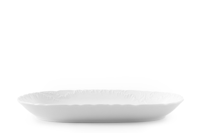 KONSIMO ROCOCO MARIA Biały półmisek z porcelany dł. 29 cm 834533