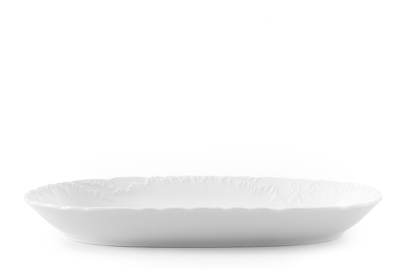 KONSIMO ROCOCO MARIA Biały półmisek z porcelany dł. 33 cm 834535
