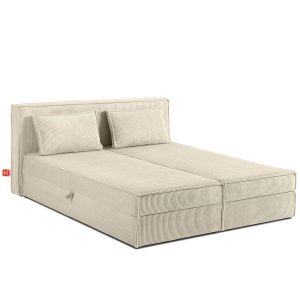 KONSIMO ROTI Łóżko dwuosobowe 180×200, skrzynia na pościel, toper 6,5cm 750551 KONSIMO ROTI Łóżko dwuosobowe 180×200, skrzynia na pościel, toper 6,5cm 750551