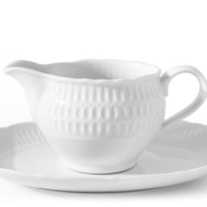 KONSIMO SOFIA BIAŁA Sosjerka ze spodkiem, porcelana, 300 ml 834625