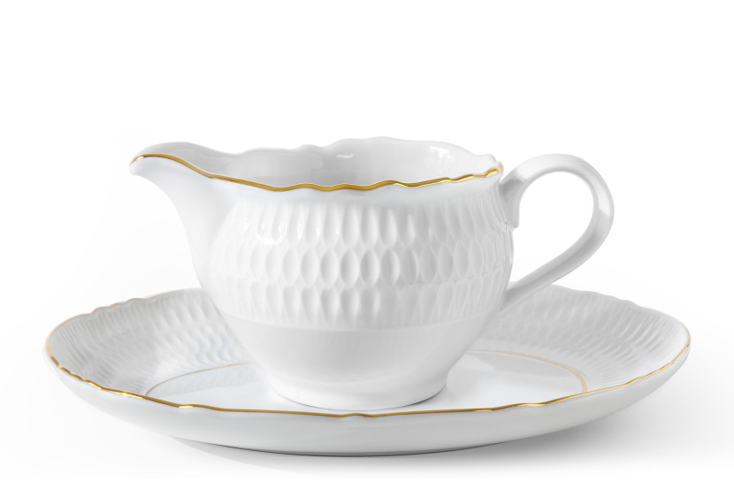 KONSIMO SOFIA ZŁOTA LINIA Sosjerka ze spodkiem, Porcelana 834623