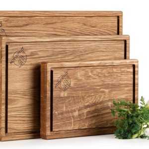 KONSIMO SOLIDA Komplet desek do krojenia z drewna dębowego FSC (3 szt.) 834606 KONSIMO SOLIDA Komplet desek do krojenia z drewna dębowego FSC (3 szt.) 834606