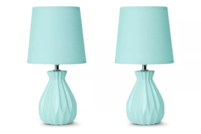 KONSIMO SOTER lampka nocna w pastelowym kolorze miętowym komplet 2 szt. 807827