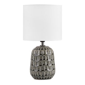 KONSIMO STANDI Lampa stołowa w stylu boho kolor szary 807832 KONSIMO STANDI Lampa stołowa w stylu boho kolor szary 807832