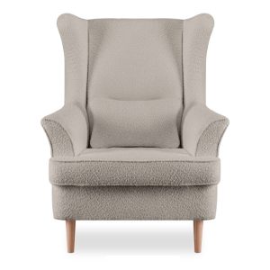 KONSIMO STRALIS Fotel wypoczynkowy Uszak Hygge beżowy boucle 862633 KONSIMO STRALIS Fotel wypoczynkowy Uszak Hygge beżowy boucle 862633