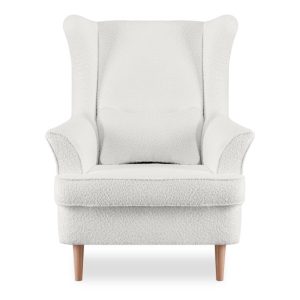 KONSIMO STRALIS Fotel wypoczynkowy Uszak Hygge biały boucle 863523 KONSIMO STRALIS Fotel wypoczynkowy Uszak Hygge biały boucle 863523