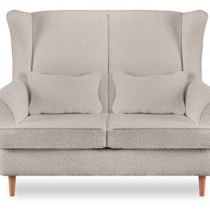 KONSIMO STRALIS Nowoczesna Sofa dwuosobowa, jasny beżowy boucle 863614 KONSIMO STRALIS Nowoczesna Sofa dwuosobowa, jasny beżowy boucle 863614