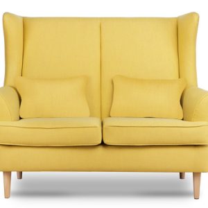 KONSIMO STRALIS Nowoczesna Sofa dwuosobowa, wysokie nóżki, żółta 863611 KONSIMO STRALIS Nowoczesna Sofa dwuosobowa, wysokie nóżki, żółta 863611