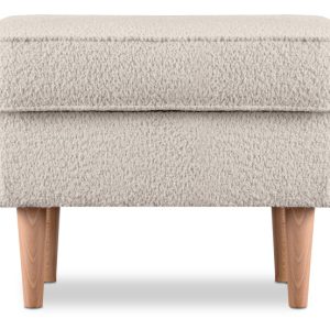 KONSIMO STRALIS Puf podnóżek skandynawski jasny beżowy boucle 863644 KONSIMO STRALIS Puf podnóżek skandynawski jasny beżowy boucle 863644