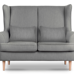 KONSIMO STRALIS Sofa skandynawska dwuosobowa, ciemno szara 863616 KONSIMO STRALIS Sofa skandynawska dwuosobowa, ciemno szara 863616