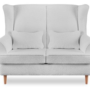 KONSIMO STRALIS Sofa skandynawska tkanina boucle jasny szary baranek 863608 KONSIMO STRALIS Sofa skandynawska tkanina boucle jasny szary baranek 863608
