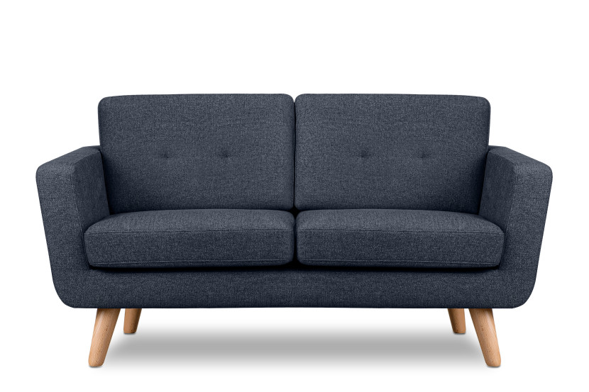 KONSIMO TAGIO II Sofa 2 osobowa, plecionka, niebieski 231985