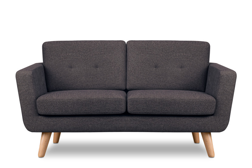 KONSIMO TAGIO II Sofa 2 osobowa w plecionce, niebieski 232017
