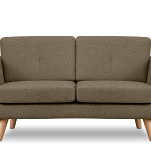 KONSIMO TAGIO II Sofa 2 osobowa w tkaninie plecionej, brąz 232009 KONSIMO TAGIO II Sofa 2 osobowa w tkaninie plecionej, brąz 232009