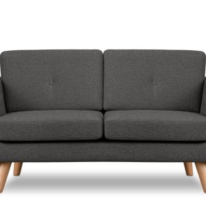 KONSIMO TAGIO II Sofa 2 osobowa w tkaninie plecionej, szary 232007 KONSIMO TAGIO II Sofa 2 osobowa w tkaninie plecionej, szary 232007