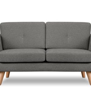 KONSIMO TAGIO II Sofa 2 osobowa w tkaninie plecionej, szary 232008 KONSIMO TAGIO II Sofa 2 osobowa w tkaninie plecionej, szary 232008