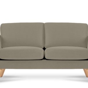 KONSIMO TAGIO Sofa skandynawska 2 osobowa, welur, beżowy 231996 KONSIMO TAGIO Sofa skandynawska 2 osobowa, welur, beżowy 231996