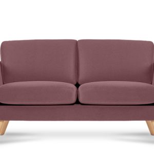 KONSIMO TAGIO Sofa skandynawska 2 osobowa, welur, różowy 231983 KONSIMO TAGIO Sofa skandynawska 2 osobowa, welur, różowy 231983