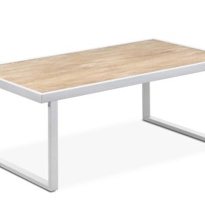 KONSIMO TRIBO Biały Stolik ogrodowy ze stali, blat: płyta ceramiczna 864472