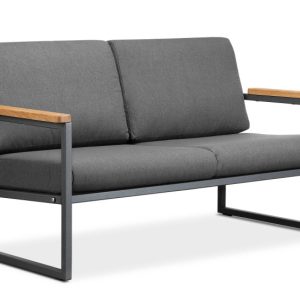 KONSIMO TRIBO Sofa ogrodowa / tarasowa, stalowa, antracytowo-szara 864466