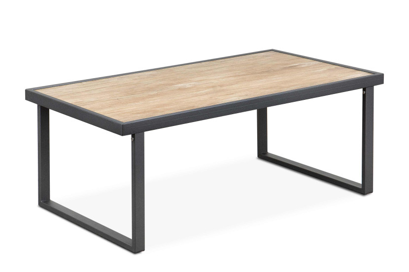 KONSIMO TRIBO Stolik do ogrodu ze stali, styl industrialny antracyt 864474