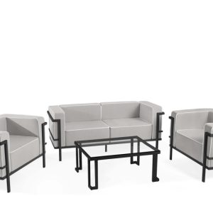 KONSIMO TRIGLO Komplet mebli ogrodowych 2x fotel + stolik + sofa 2-osobowa 1001143 KONSIMO TRIGLO Komplet mebli ogrodowych 2x fotel + stolik + sofa 2-osobowa 1001143