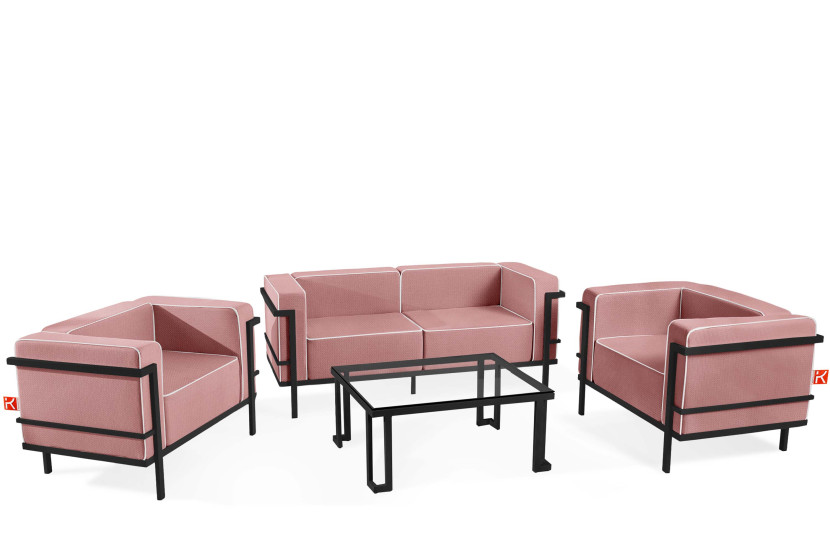 KONSIMO TRIGLO Komplet mebli ogrodowych 2x fotel + stolik + sofa 2-osobowa 1001150