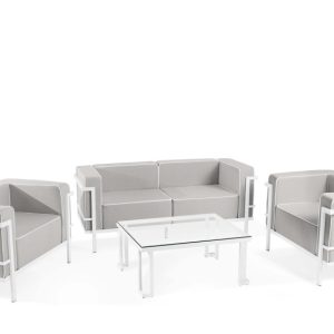 KONSIMO TRIGLO Komplet mebli ogrodowych 2x fotel + stolik + sofa 2-osobowa 1001154 KONSIMO TRIGLO Komplet mebli ogrodowych 2x fotel + stolik + sofa 2-osobowa 1001154