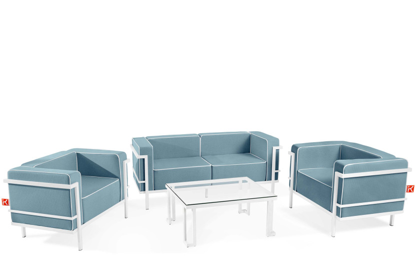 KONSIMO TRIGLO Komplet mebli ogrodowych 2x fotel + stolik + sofa 2-osobowa 1001165