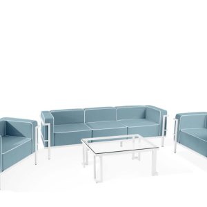 KONSIMO TRIGLO Komplet mebli ogrodowych 2x fotel + stolik + sofa 3-osobowa 1001158 KONSIMO TRIGLO Komplet mebli ogrodowych 2x fotel + stolik + sofa 3-osobowa 1001158