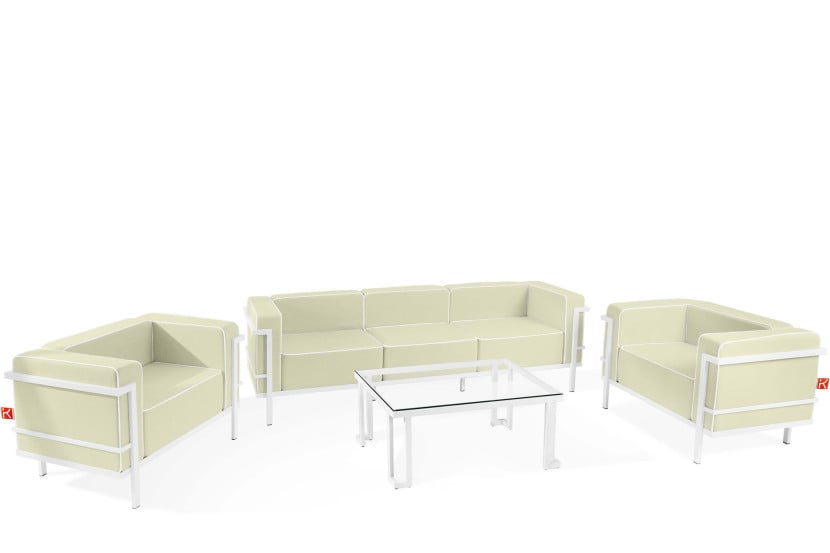 KONSIMO TRIGLO Komplet mebli ogrodowych 2x fotel + stolik + sofa 3-osobowa 1001164