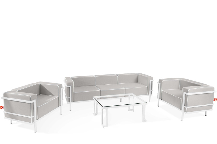 KONSIMO TRIGLO Komplet mebli ogrodowych 2x fotel + stolik + sofa 3-osobowa 1001167