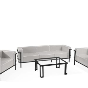 KONSIMO TRIGLO Komplet mebli ogrodowych 2x fotel + stolik + sofa 3-osobowa 1001169 KONSIMO TRIGLO Komplet mebli ogrodowych 2x fotel + stolik + sofa 3-osobowa 1001169