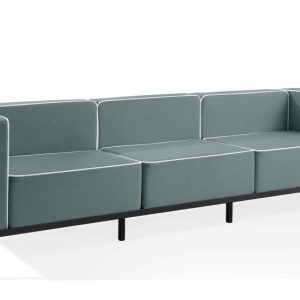 KONSIMO TRIGLO Sofa ogrodowa 3-osobowa w dwukolorowej tkaninie outdoorowej 1000982 KONSIMO TRIGLO Sofa ogrodowa 3-osobowa w dwukolorowej tkaninie outdoorowej 1000982