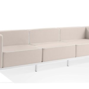 KONSIMO TRIGLO Sofa ogrodowa 3-osobowa w dwukolorowej tkaninie outdoorowej 1000983 KONSIMO TRIGLO Sofa ogrodowa 3-osobowa w dwukolorowej tkaninie outdoorowej 1000983