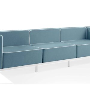 KONSIMO TRIGLO Sofa ogrodowa 3-osobowa w dwukolorowej tkaninie outdoorowej 1000994 KONSIMO TRIGLO Sofa ogrodowa 3-osobowa w dwukolorowej tkaninie outdoorowej 1000994