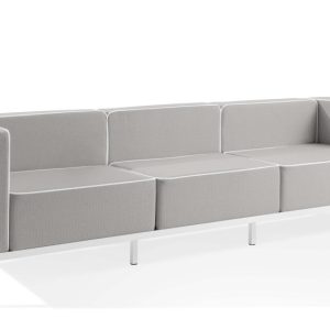 KONSIMO TRIGLO Sofa ogrodowa 3-osobowa w dwukolorowej tkaninie outdoorowej 1000980 KONSIMO TRIGLO Sofa ogrodowa 3-osobowa w dwukolorowej tkaninie outdoorowej 1000980