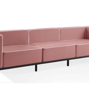 KONSIMO TRIGLO Sofa ogrodowa 3-osobowa w dwukolorowej tkaninie outdoorowej 1000995 KONSIMO TRIGLO Sofa ogrodowa 3-osobowa w dwukolorowej tkaninie outdoorowej 1000995
