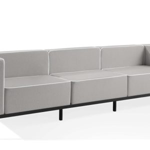 KONSIMO TRIGLO Sofa ogrodowa 3-osobowa w dwukolorowej tkaninie outdoorowej 1000999 KONSIMO TRIGLO Sofa ogrodowa 3-osobowa w dwukolorowej tkaninie outdoorowej 1000999