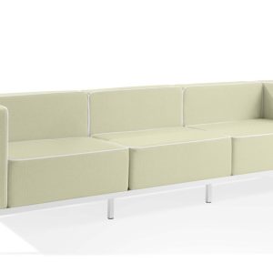 KONSIMO TRIGLO Sofa ogrodowa 3-osobowa w dwukolorowej tkaninie outdoorowej 1001002 KONSIMO TRIGLO Sofa ogrodowa 3-osobowa w dwukolorowej tkaninie outdoorowej 1001002