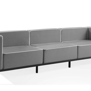 KONSIMO TRIGLO Sofa ogrodowa 3-osobowa w dwukolorowej tkaninie outdoorowej 1001004 KONSIMO TRIGLO Sofa ogrodowa 3-osobowa w dwukolorowej tkaninie outdoorowej 1001004