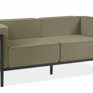 KONSIMO TRIGLO Sofa ogrodowa dwuosobowa stalowy stelaż i wygodne poduszki 1000987 KONSIMO TRIGLO Sofa ogrodowa dwuosobowa stalowy stelaż i wygodne poduszki 1000987